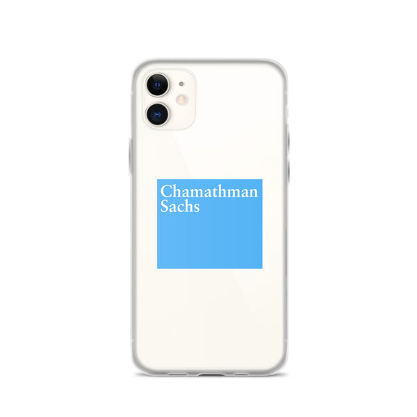 Chamathman Sachs - iPhone Case - (Chamath Palihapitiya Goldman Sachs Parody)