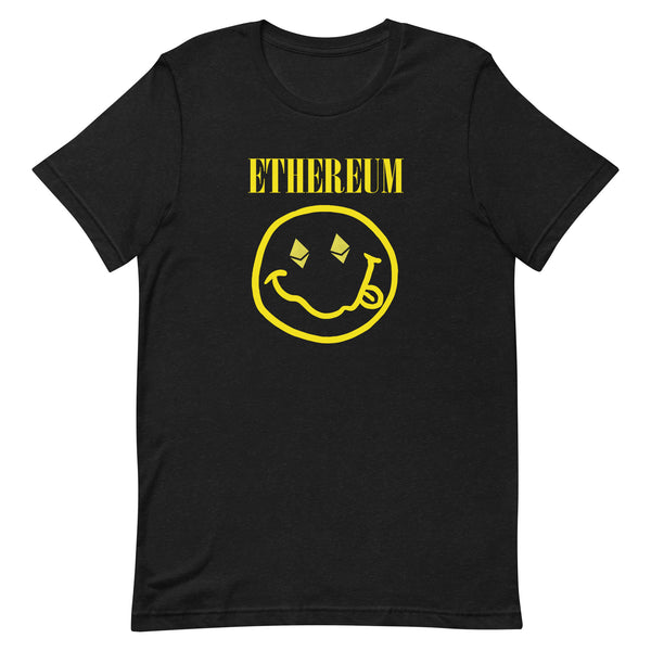 Ethereum - Nirvana Nevermind Smiley Crypto Parody Tee