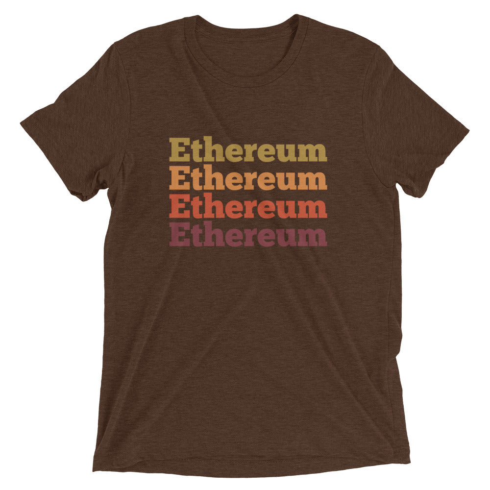 Ethereum 70s Retro Design - Crypto Tee Shirt