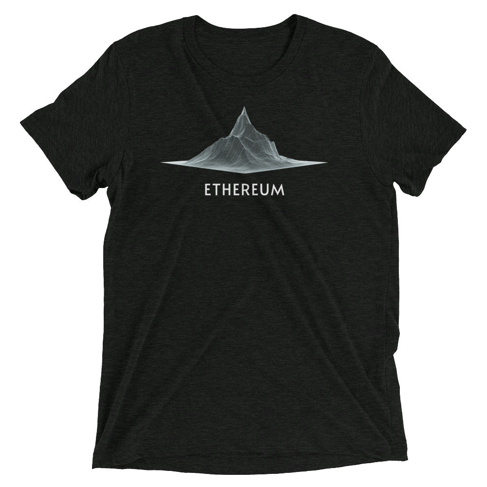 Ethereum Wireframe 3D Graph - White Edition - Crypto Tee Shirt