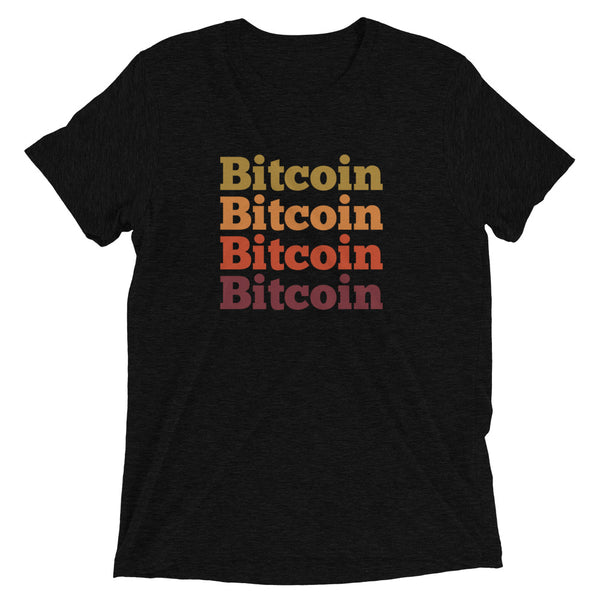 Bitcoin 70s Retro Design - Crypto Tee Shirt