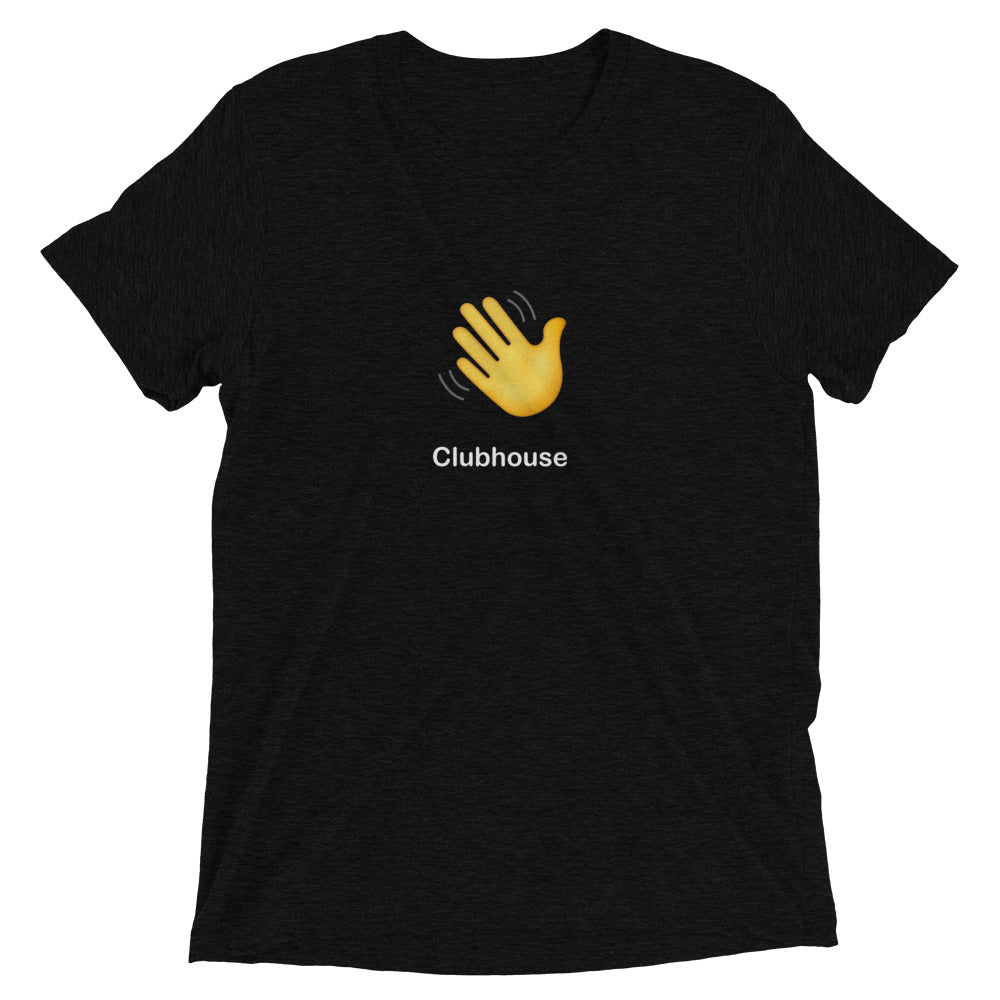 Clubhouse Hand Wave Logo - Tech Tee Shirt