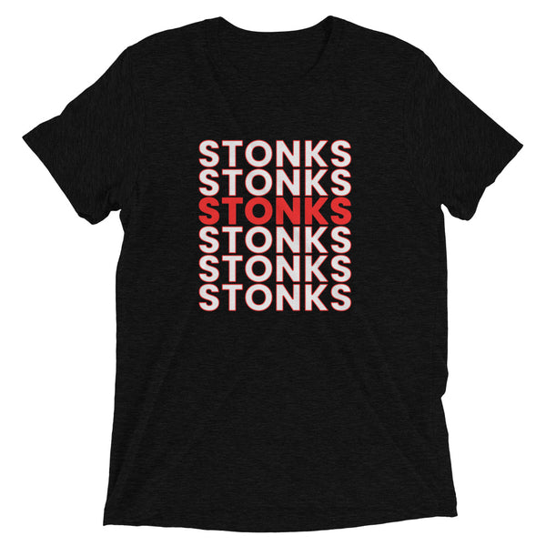 Stonks Red Repeated - Wallstreet Bets (WSB) Tee Shirt