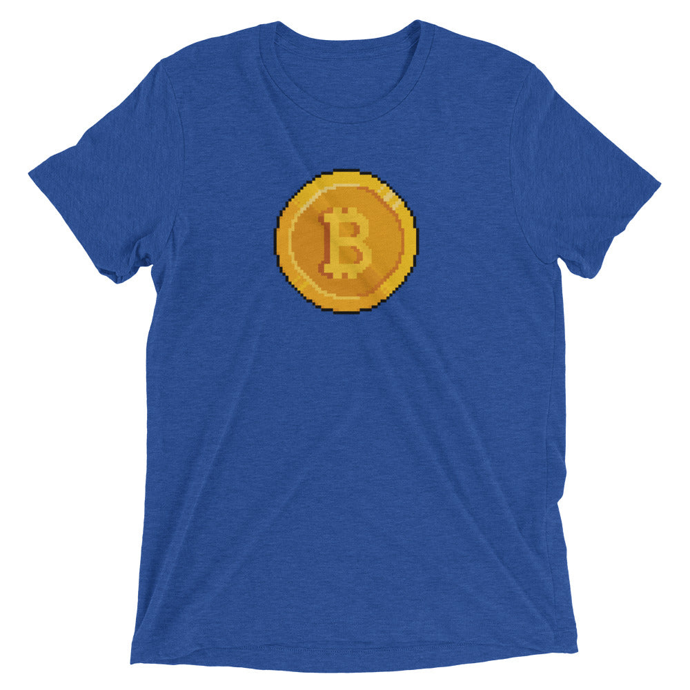 Bitcoin 16-bit Pixel Art Coin - Crypto Tee Shirt